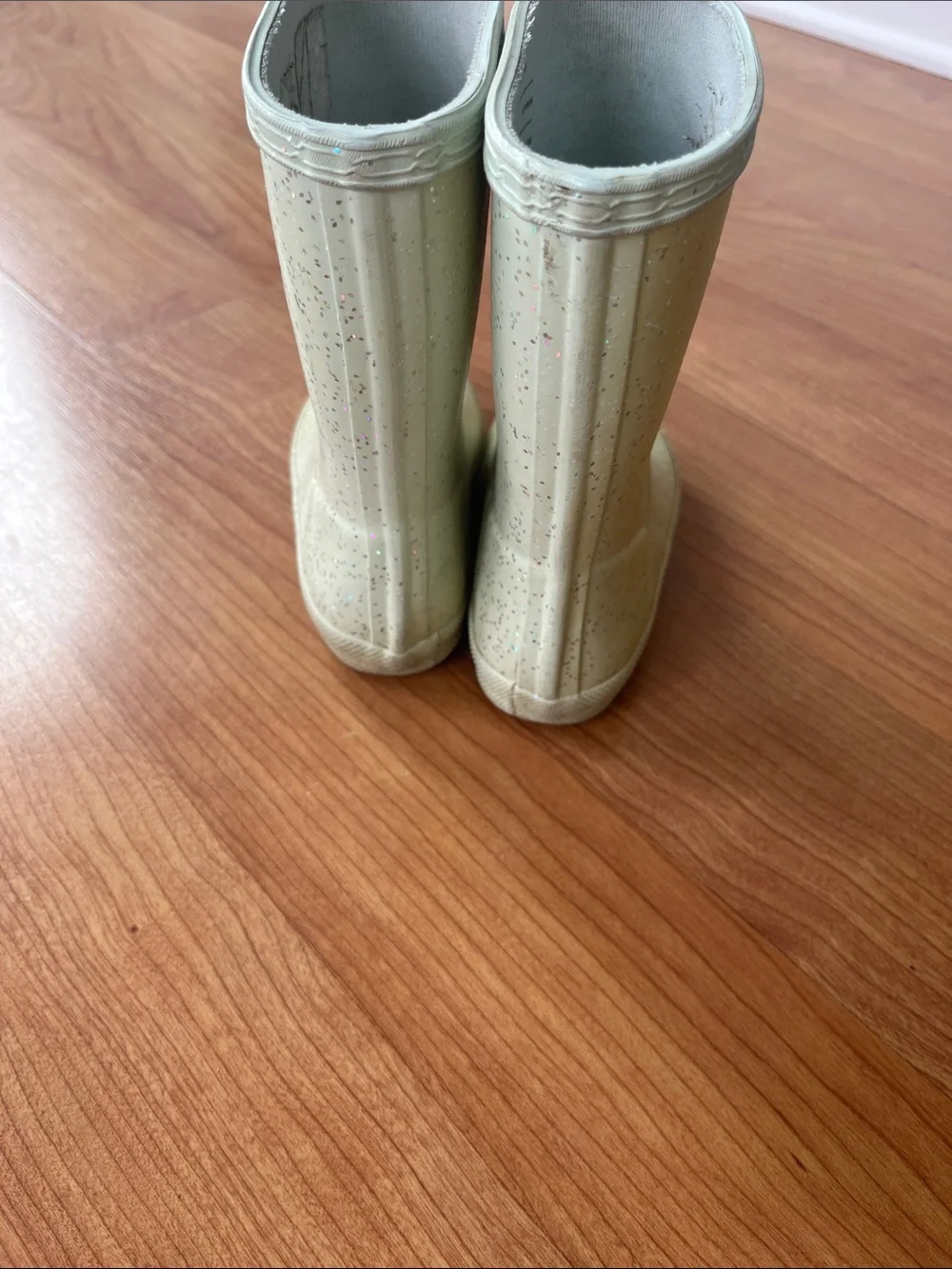 Hunter Kids mint green Glitter Rain Boots